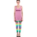 Easter Chevron Pattern Stripes OnePiece Catsuit View1