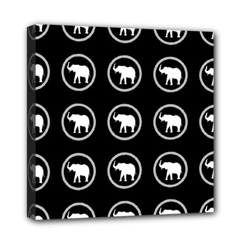 Elephant Wallpaper Pattern Mini Canvas 8  X 8 