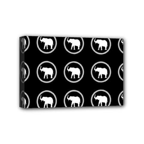 Elephant Wallpaper Pattern Mini Canvas 6  X 4 