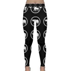 Elephant Wallpaper Pattern Classic Yoga Leggings by Amaryn4rt