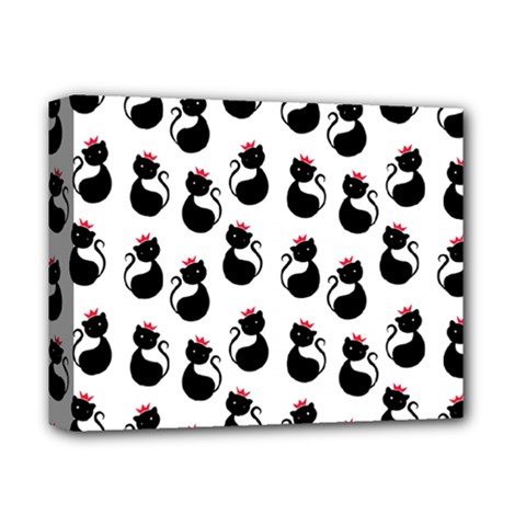 Cat Seamless Animal Pattern Deluxe Canvas 14  X 11 