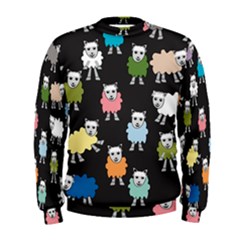 Sheep Cartoon Colorful Men s Sweatshirt by Amaryn4rt