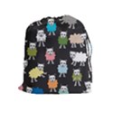 Sheep Cartoon Colorful Drawstring Pouches (Extra Large) View1