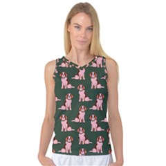 Dog Animal Pattern Women s Basketball Tank Top by Amaryn4rt