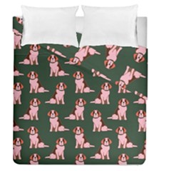 Dog Animal Pattern Duvet Cover Double Side (queen Size)