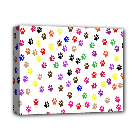 Paw Prints Background Deluxe Canvas 14  X 11 