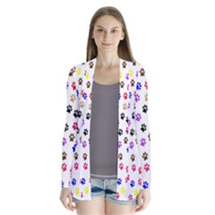 Paw Prints Background Cardigans