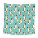 Dog Animal Pattern Square Tapestry (Large) View1