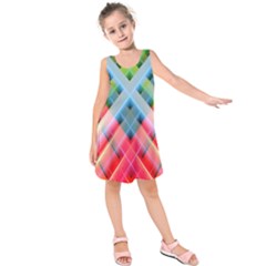 Graphics Colorful Colors Wallpaper Graphic Design Kids  Sleeveless Dress