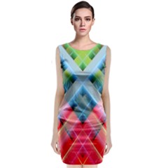 Graphics Colorful Colors Wallpaper Graphic Design Sleeveless Velvet Midi Dress