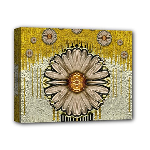 Power To The Big Flower Deluxe Canvas 14  X 11  by pepitasart