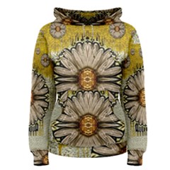 Power To The Big Flower Women s Pullover Hoodie by pepitasart