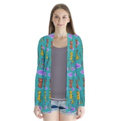 Meow Cat Pattern Cardigans by Amaryn4rt