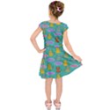 Meow Cat Pattern Kids  Short Sleeve Dress View2