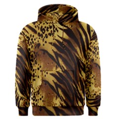 Stripes Tiger Pattern Safari Animal Print Men s Pullover Hoodie by Amaryn4rt