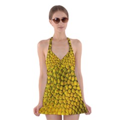 Jack Shell Jack Fruit Close Halter Swimsuit Dress by Amaryn4rt