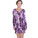 Floral Pattern Background Long Sleeve Nightdress View1