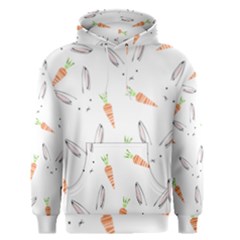 Rabbit Carrot Pattern Weft Step Men s Pullover Hoodie by Amaryn4rt