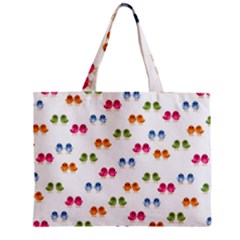 Pattern Birds Cute Design Nature Zipper Mini Tote Bag