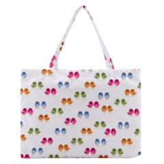 Pattern Birds Cute Design Nature Medium Zipper Tote Bag