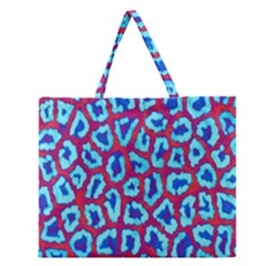 Animal Tissue Zipper Large Tote Bag