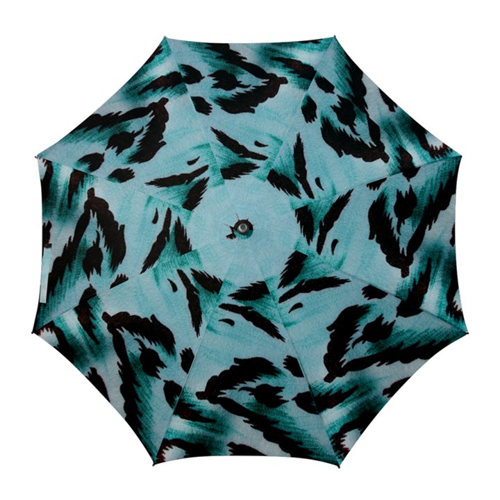 Animal Cruelty Pattern Golf Umbrellas