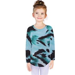 Animal Cruelty Pattern Kids  Long Sleeve Tee