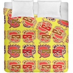 Funny Faces Duvet Cover Double Side (king Size)