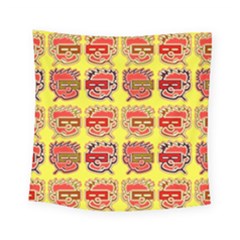 Funny Faces Square Tapestry (small)