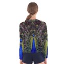 Bird Peacock Display Full Elegant Plumage Women s Long Sleeve Tee View2