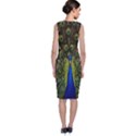 Bird Peacock Display Full Elegant Plumage Classic Sleeveless Midi Dress View2