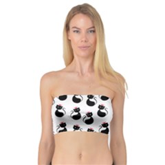 Cat Seamless Animal Pattern Bandeau Top