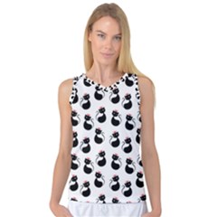 Cat Seamless Animal Pattern Women s Basketball Tank Top