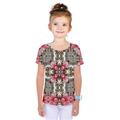 Flowers Fabric Kids  One Piece Tee