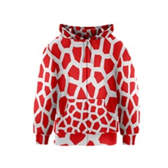 Animal Animalistic Pattern Kids  Zipper Hoodie by Amaryn4rt