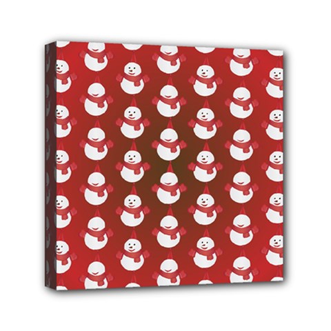 Card Cartoon Christmas Cold Mini Canvas 6  X 6  by Amaryn4rt