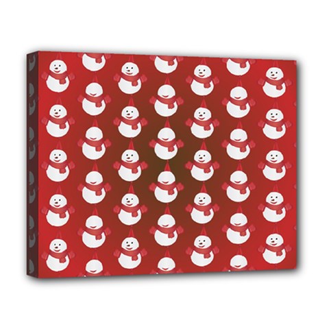 Card Cartoon Christmas Cold Deluxe Canvas 20  X 16   by Amaryn4rt