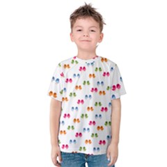 Pattern Birds Cute Design Nature Kids  Cotton Tee