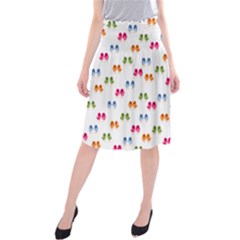 Pattern Birds Cute Design Nature Midi Beach Skirt by Amaryn4rt