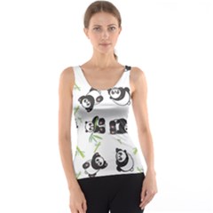 Panda Tile Cute Pattern Tank Top by Amaryn4rt