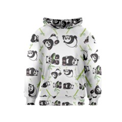 Panda Tile Cute Pattern Kids  Pullover Hoodie