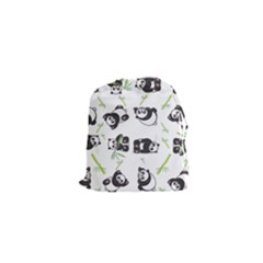 Panda Tile Cute Pattern Drawstring Pouches (xs)  by Amaryn4rt