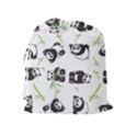 Panda Tile Cute Pattern Drawstring Pouches (Extra Large) View2