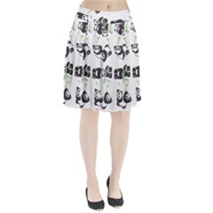 Panda Tile Cute Pattern Pleated Skirt