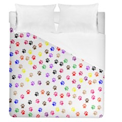 Paw Prints Background Duvet Cover (queen Size)