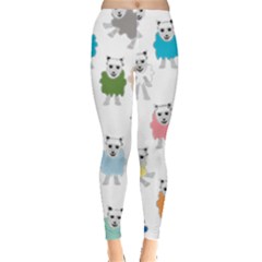 Sheep Cartoon Colorful Leggings  by Amaryn4rt