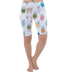 Sheep Cartoon Colorful Cropped Leggings  by Amaryn4rt