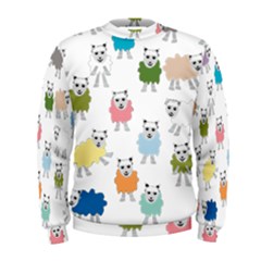 Sheep Cartoon Colorful Men s Sweatshirt by Amaryn4rt