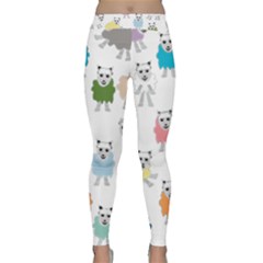 Sheep Cartoon Colorful Classic Yoga Leggings