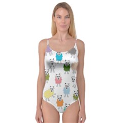 Sheep Cartoon Colorful Camisole Leotard  by Amaryn4rt